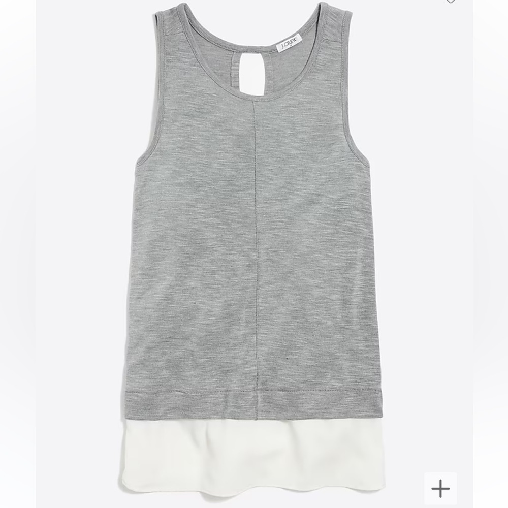 NWT J. Crew Drapey Tank Top with Silky Hem 3x